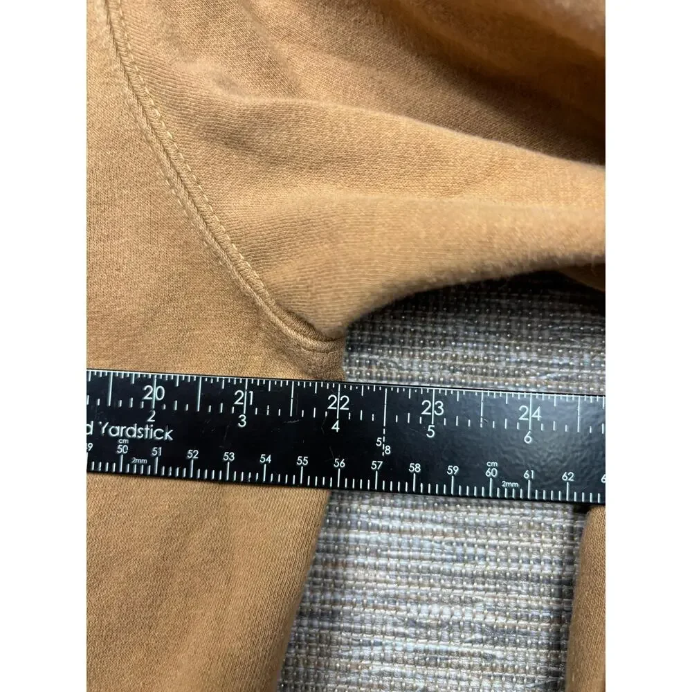 The North Face Hoodie Mens Medium Brown Camo Box Logo Fleece Pullover Sweatshirt